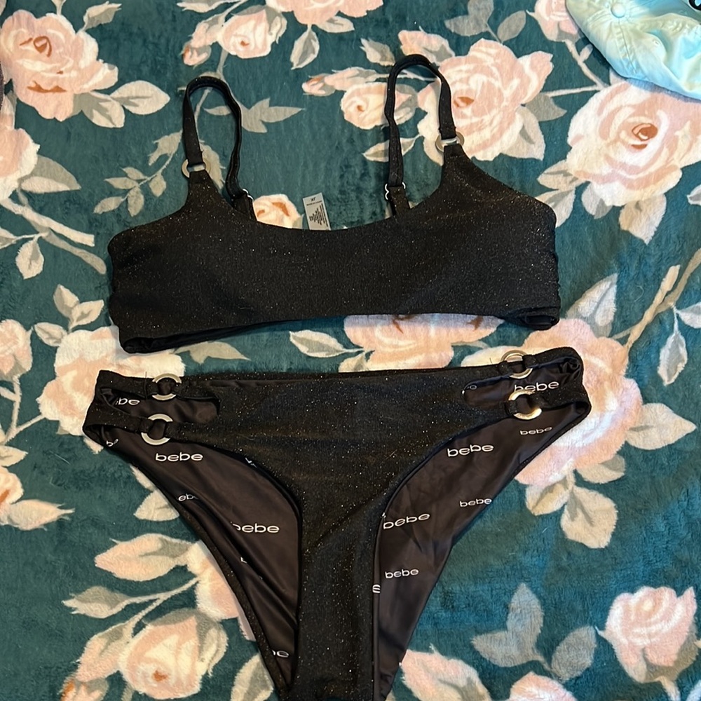 Bebe Glitter Swim Suit